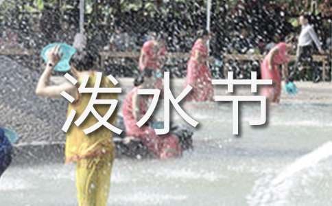 泼水节活动总结