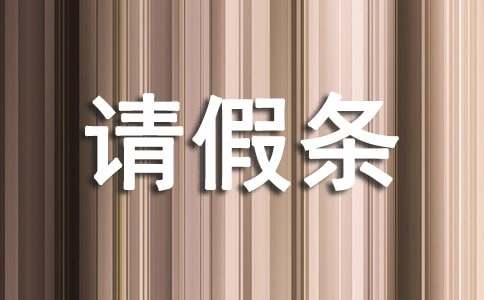 病假请假条集合
